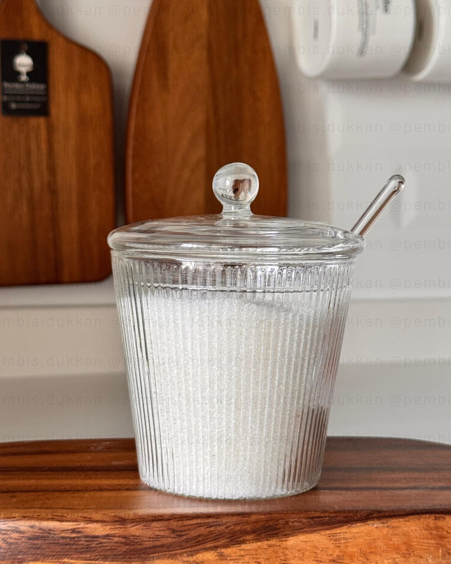 MİEN ÇİZGİLİ MODEL CAM ŞEKERLİK (1J08)