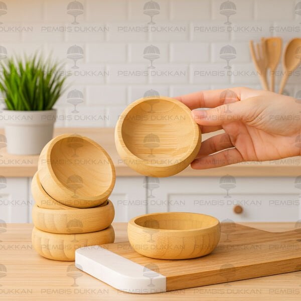 1 ADET MİEN BAMBU MİNİ KASE & ÇEREZLİK