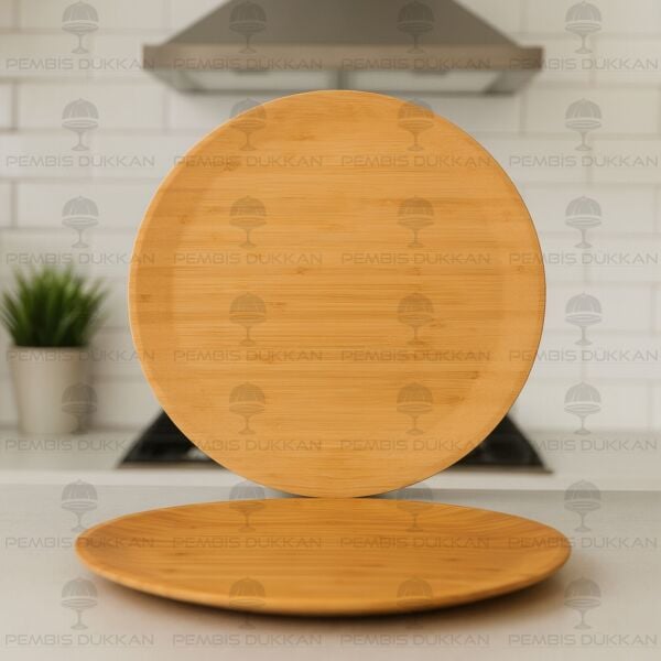 1 ADET MİEN 30 CM BAMBU SUNUM TABAK (7B219)