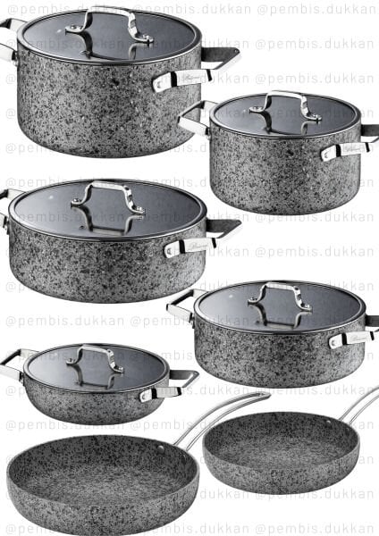 BRİONİ STONE-H TENCERE KOMBİN SET NO 9