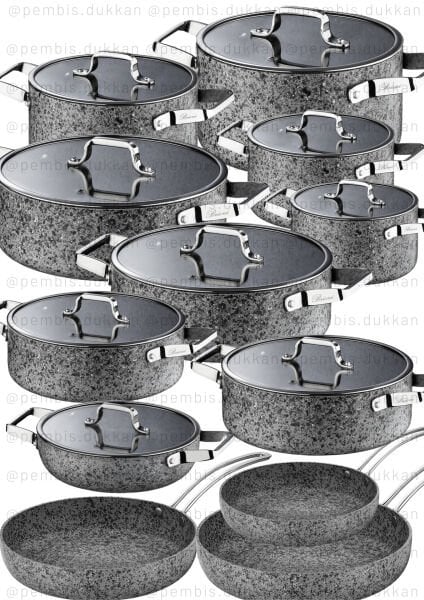 BRİONİ STONE-H TENCERE KOMBİN SET NO 11