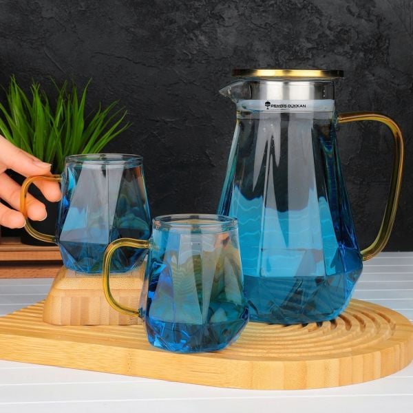 3 PARÇA BOROSİLİKAT CAM SÜRAHİ SET PM (4038)