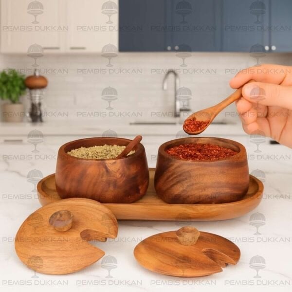 AKASYA KAŞIKLI BAHARAT&REÇELLİK KOMBİN SET (7B135)