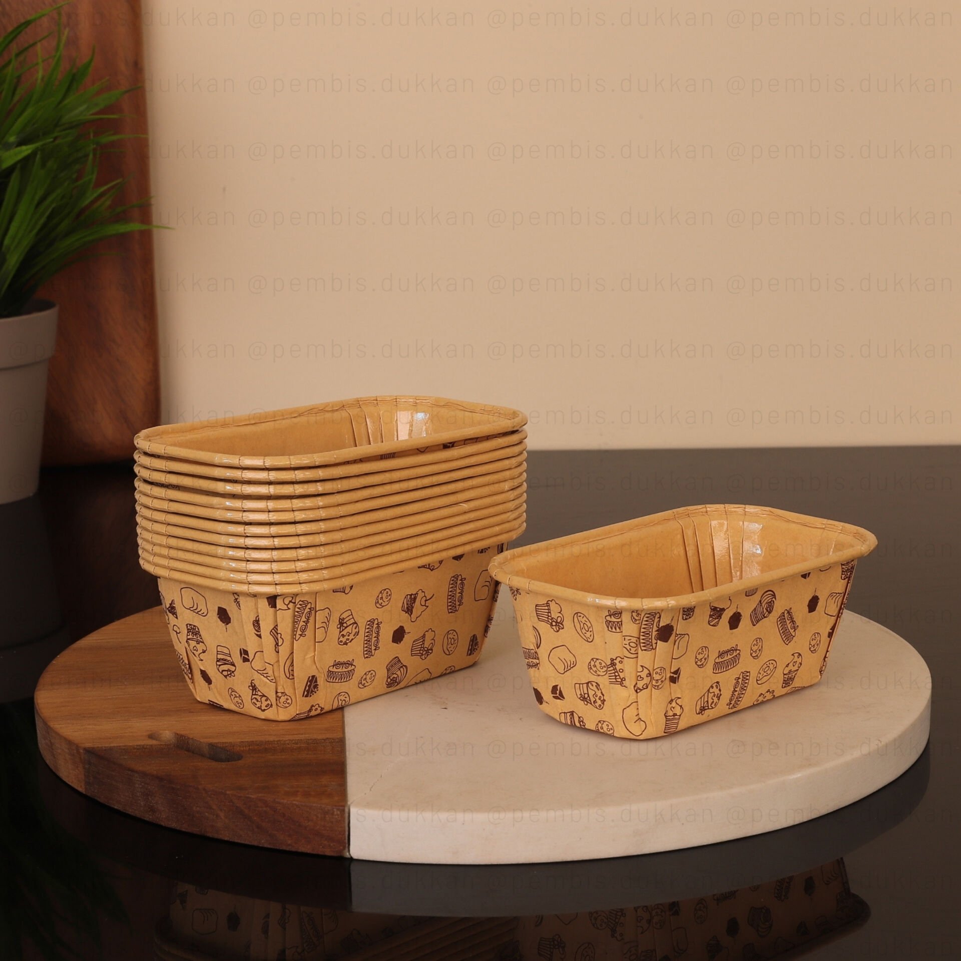 12Lİ KÜÇÜK DİKDÖRTGEN CUPCAKE KALIBI (11060)