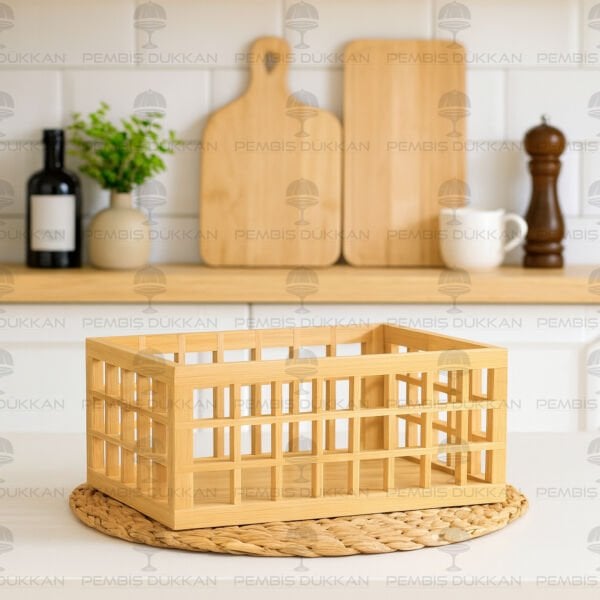 1 ADET BAMBU KAFES ORTA BOY ORGANİZER(7B13)