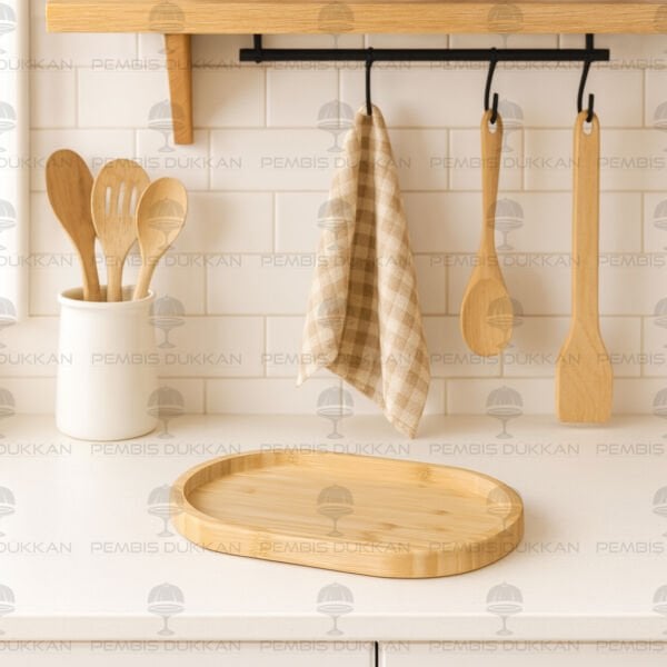 MN OVAL BAMBU SUNUMLUK & YAĞDANLIK ALTLIĞI (8B32)