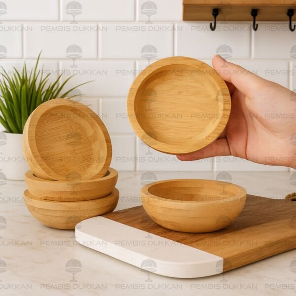 MN 3 LÜ BAMBU ÇEREZLİK & KASE (8B74)