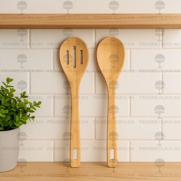 THN 2 Lİ BAMBU SERVİS KAŞIK SET(75835)