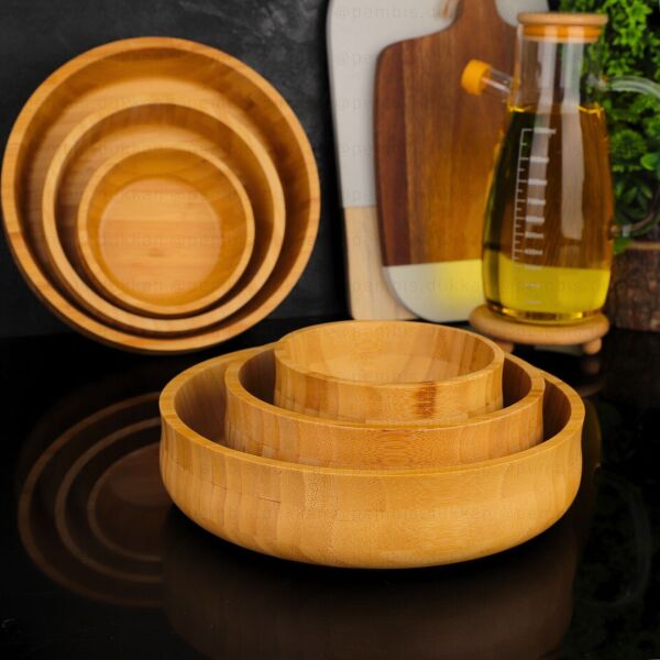 7B123  BAMBU 24 CM BÜYÜK BOY BOHEM KASE