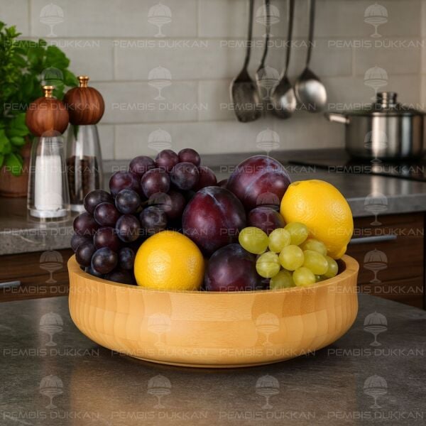 7B123  BAMBU 24 CM BÜYÜK BOY BOHEM KASE