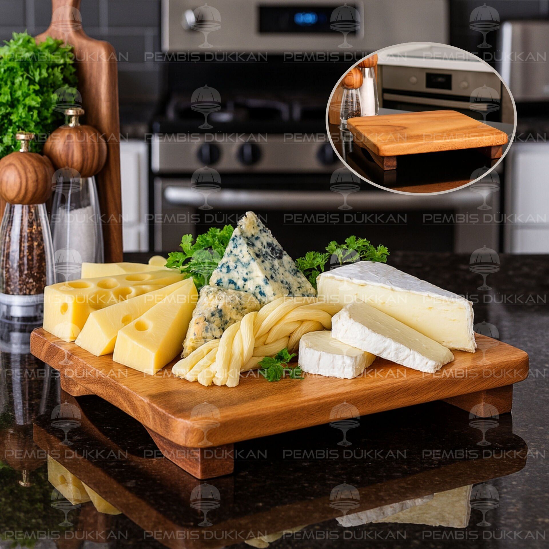 1 ADET FİLİPİN AKASYA KARE AYAKLI SUNUMLUK AKS139