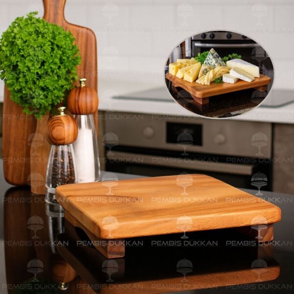 1 ADET FİLİPİN AKASYA KARE AYAKLI SUNUMLUK AKS139