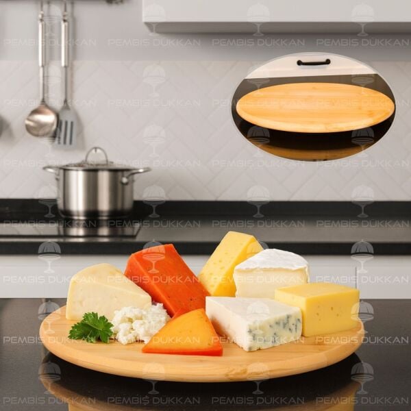 29CM BAMBU DÖNER PEYNİR TABAĞI(MN-947)