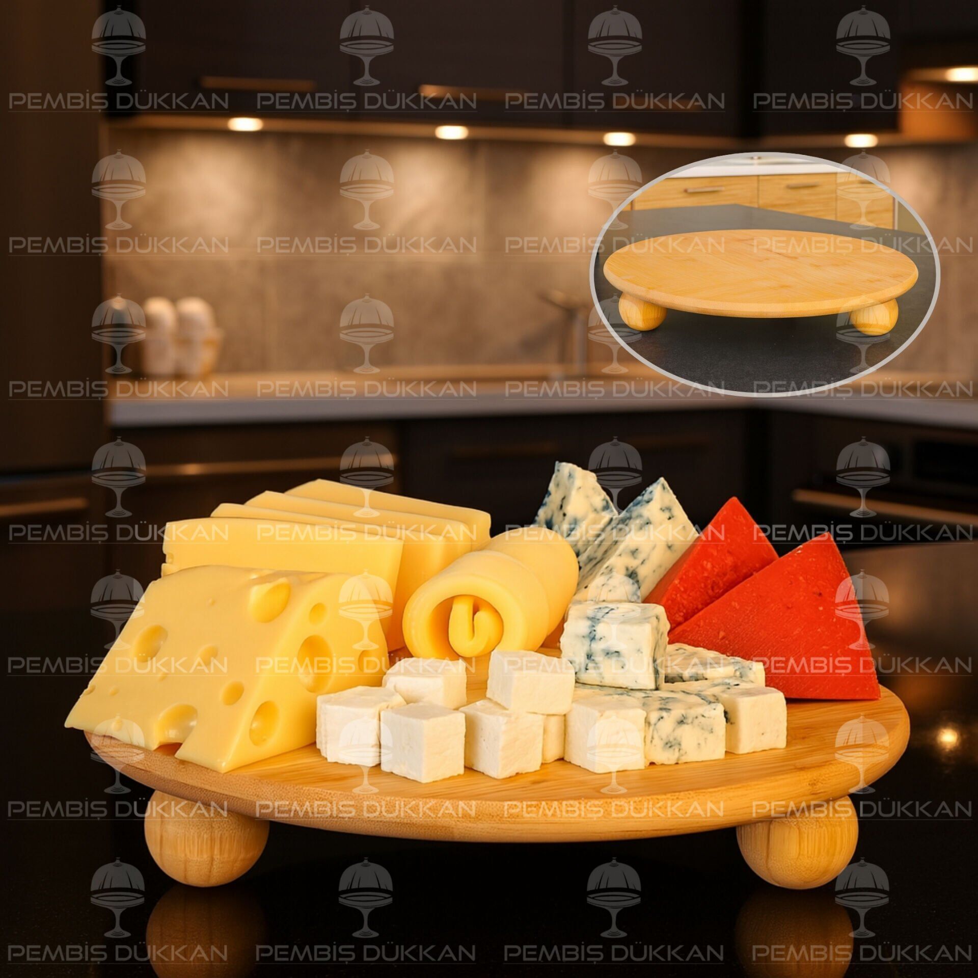 MN BAMBU TOP AYAKLI 32 CM BÜYÜK BOY SUNUMLUK (1092)