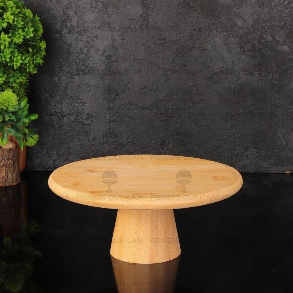 MN 25 CM BAMBU AYAKLI SUNUMLUK & PASTA STANDI (959)