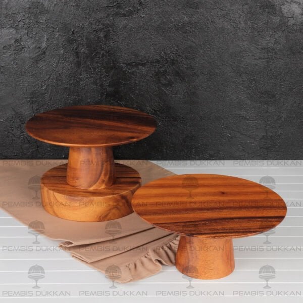 1 ADET FİLİPİN AKASYA AYAKLI PASTA STANDI KÜÇÜK AKS106