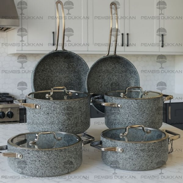 BRİONİ STONE-H TENCERE KOMBİN SET NO 12