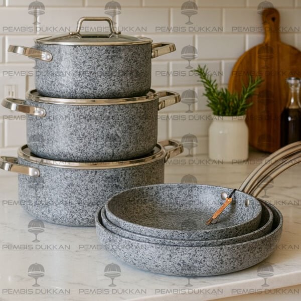 BRİONİ STONE-H TENCERE KOMBİN SET NO 12