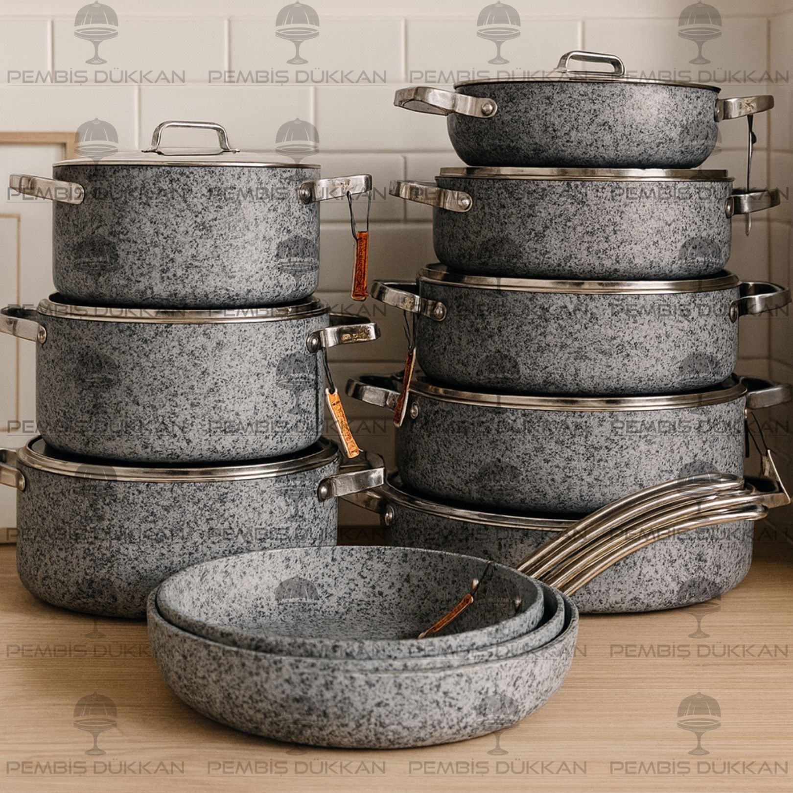 BRİONİ STONE-H TENCERE KOMBİN SET NO 12