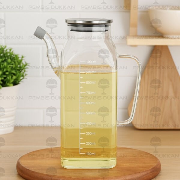 1 ADET 1000ML METAL KAPAKLI YAĞDANLIK GLA-013