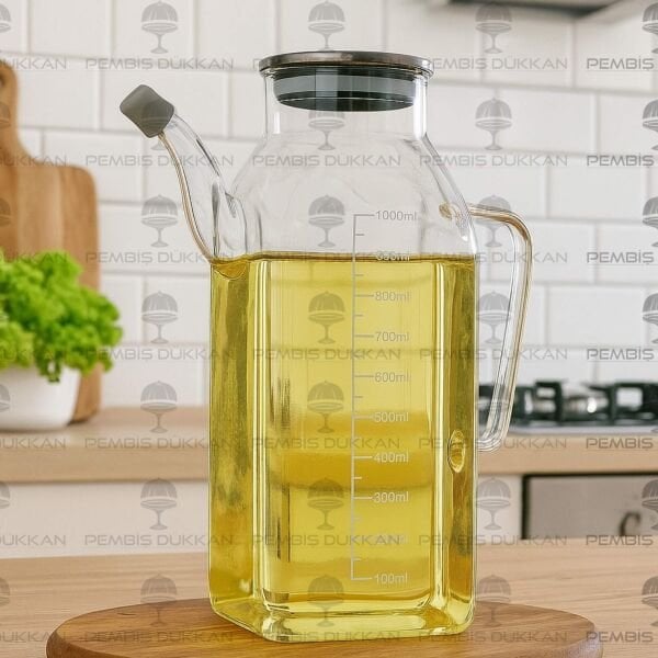 1 ADET 1000ML METAL KAPAKLI YAĞDANLIK GLA-013