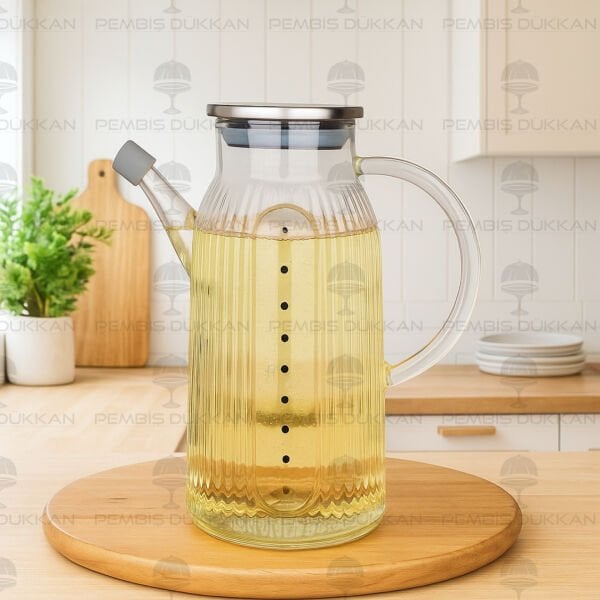 1 ADET 1000ML METAL KAPAKLI YAĞDANLIK GLA-03