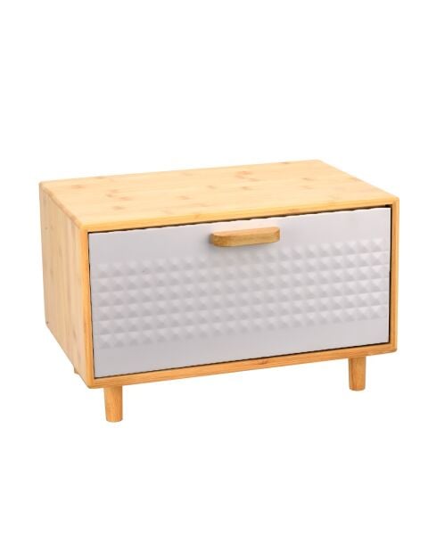 MİEN BEYAZ BAMBU KAPAKLI EKMEKLİK (ST02)