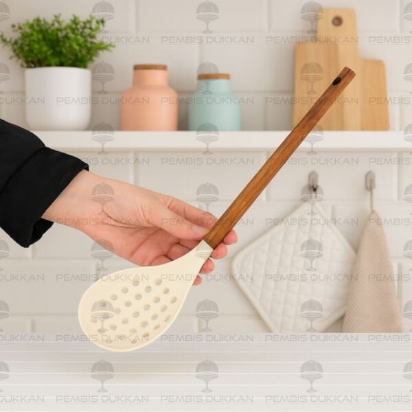 1 ADET AKASYA SAPLI SİLİKON KEVGİR (1200)