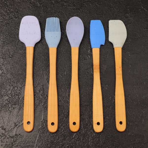 5Lİ MAVİ BENEKLİ MİNİ SİLİKON SET (1111)