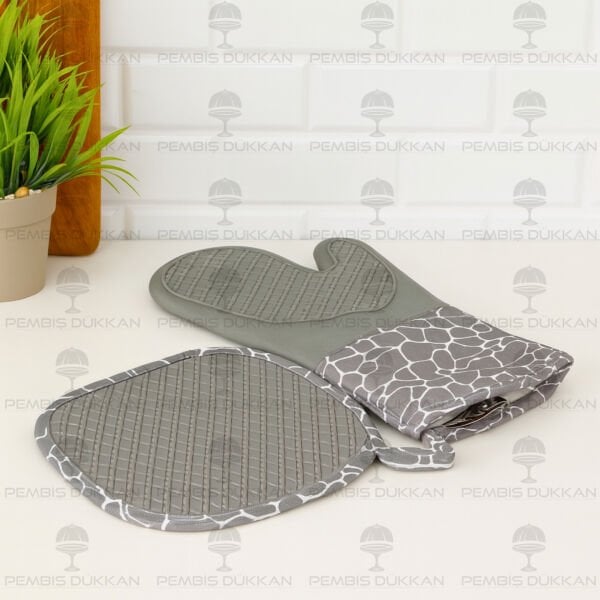 THN SİLİKON FIRIN ELDİVENİ&TUTACAK SET (THN76596)