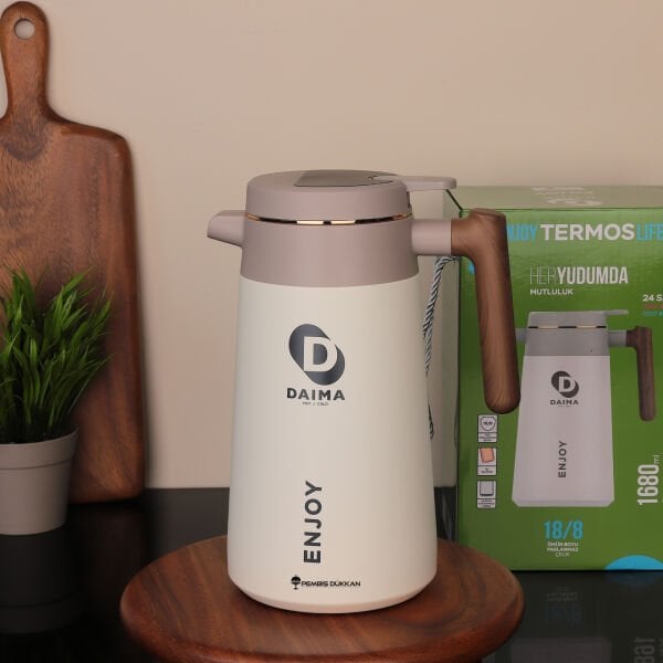 DAIMA ENJOY 1680 ML BEYAZ TERMOS