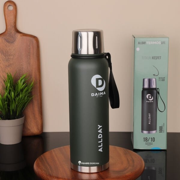 DAIMA ALLDAY 1000 ML YEŞİL TERMOS & MATARA