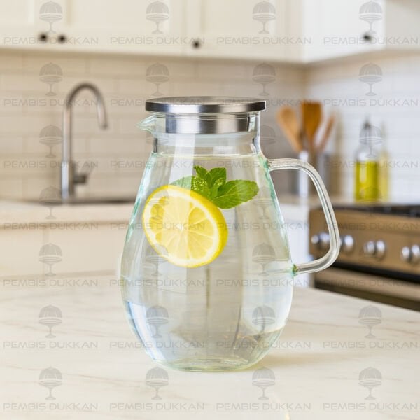 ARW YENİ MODEL 1800ML  BOROSİLİKAT CAM SÜRAHİ NO2