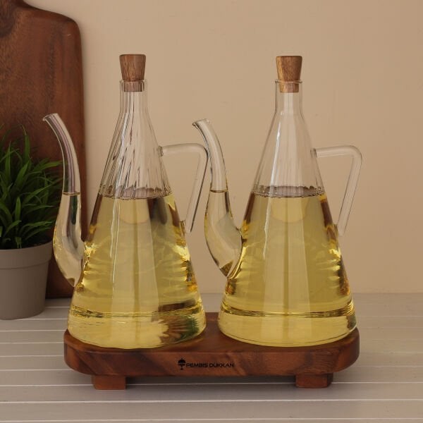 ÇİZGİLİ İBRİK MODEL YAĞDANLIK  KOMBİN SET NO 1