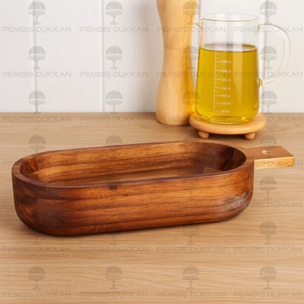 7B112 AKASYA OVAL KULPLU DERİN SUNUMLUK