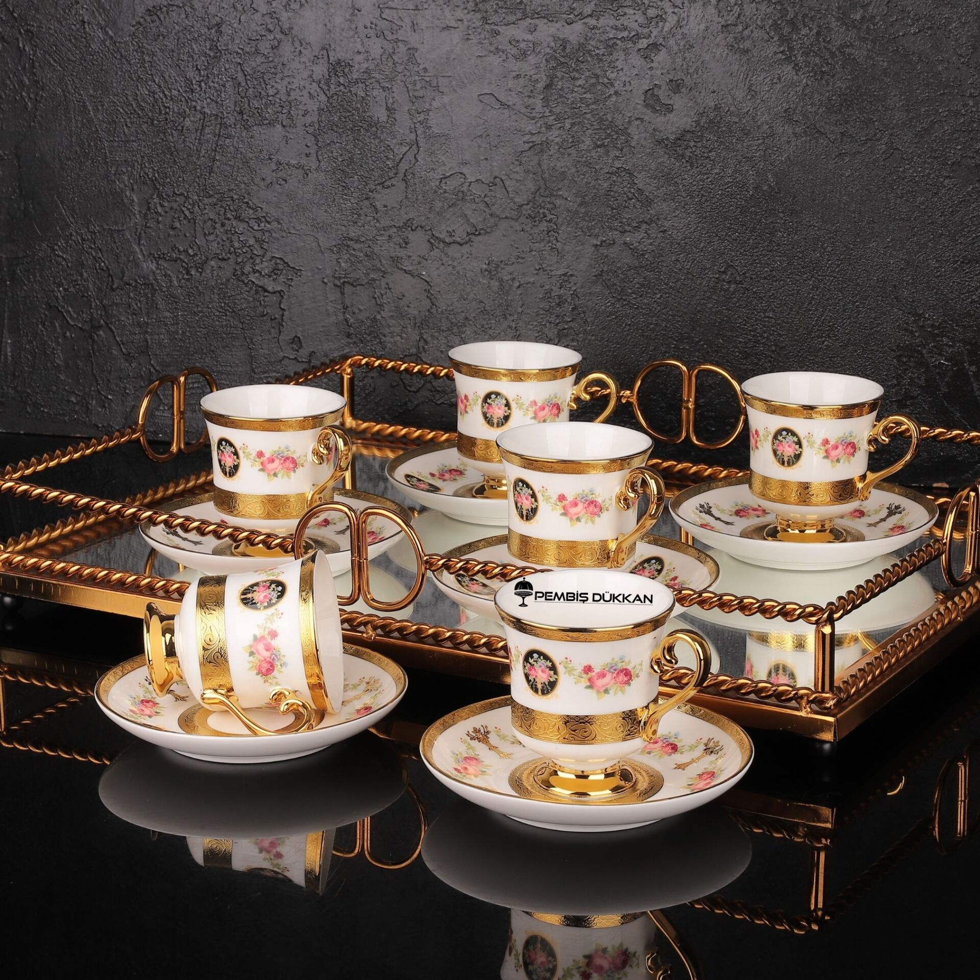 6 KİŞİLİK AYAKLI MODDOX FİNCAN TAKIMI