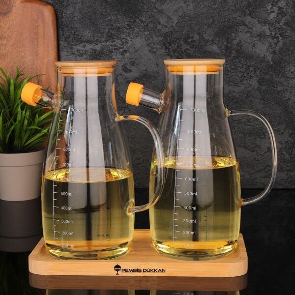 2'Lİ DİKDÖRTGEN ALTLIK THN BORASİLİKAT CAM MİLO YAĞDANLIK KOMBİN SET