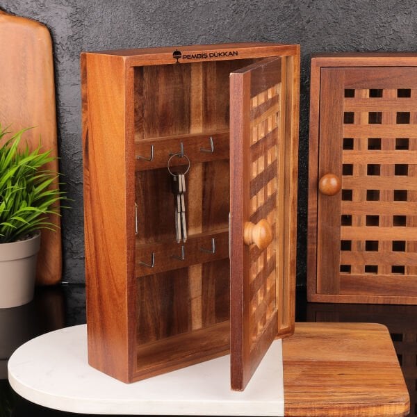 1 ADET AKASYA DİKDÖRTGEN KAFES MODEL ANAHTARLIK (7B195)