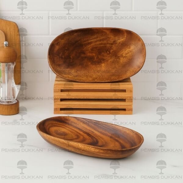 1 ADET FİLİPİN AKASYA OVAL DERİN KAYIK KASE (AKS133)