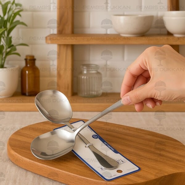 1 ADET İVY ÇELİK SERVİS KAŞIĞI (KSK112)