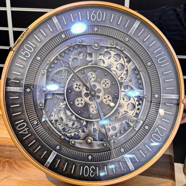 ÇARKLI DUVAR SAATİ 60 CM (6565)