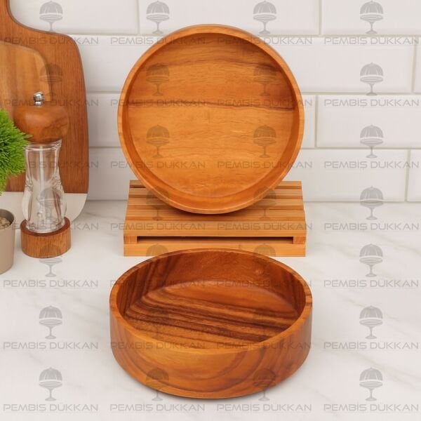 1 ADET FİLİPİN AKASYA YUVARLAK DÜZ KASE ORTA (AKS124)