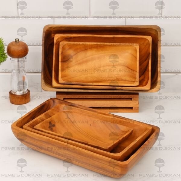 1 ADET FİLİPİN AKASYA DİKDÖRTGEN DERİN KAYIK KÜÇÜK (AKS105)