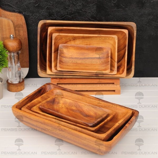 1 ADET FİLİPİN AKASYA DİKDÖRTGEN DERİN KAYIK KÜÇÜK (AKS105)