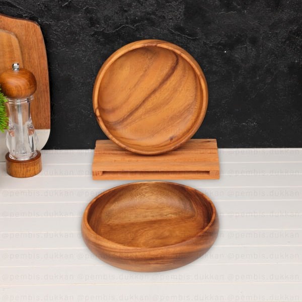 1 ADET FİLİPİN AKASYA YUVARLAK BOMBELİ ORTA KASE (AKS115)