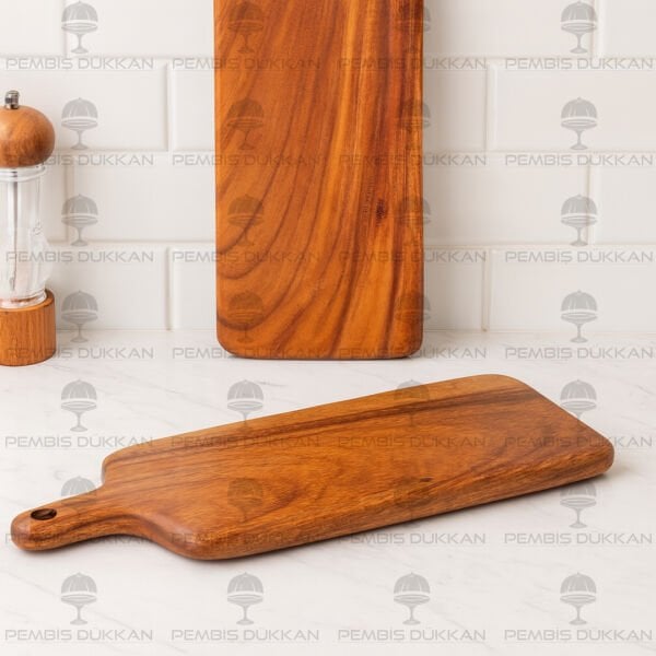 1 ADET FİLİPİN AKASYA DİKDÖRTGEN DAR UZUN KULPLU SUNUMLUK AKS135