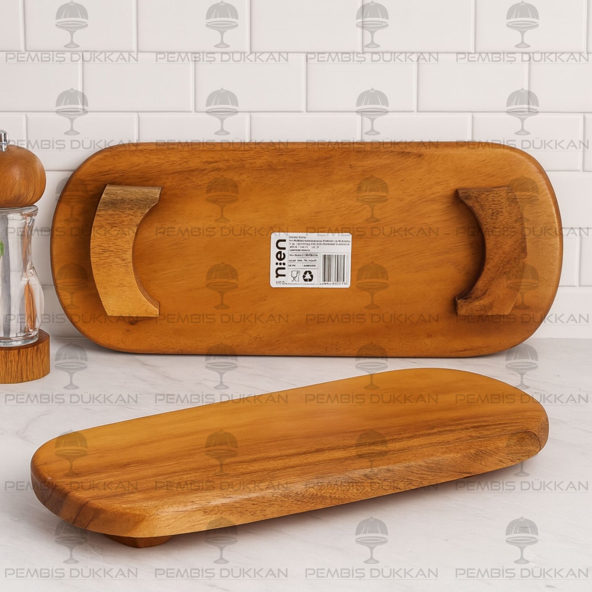 1 ADET FİLİPİN AKASYA OVAL AYAKLI SUNUMLUK BÜYÜK AKS141