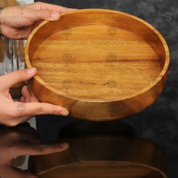 1 ADET FİLİPİN AKASYA AYAKLI DÜZ DERİN KASE AKS146