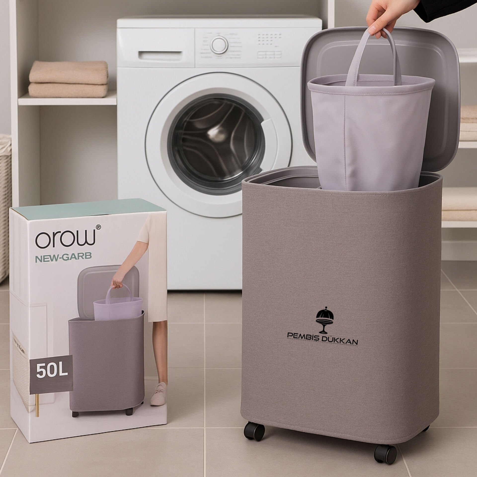 AROW NEW GARB 50 LT ÇAMAŞIR SEPETİ