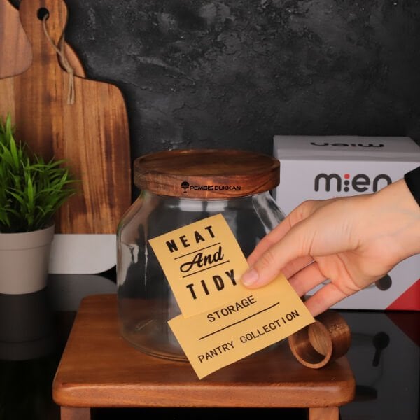 1 ADET 2000 ML  AKASYA ÖLÇEK KAŞIKLI KAVANOZ KÜÇÜK BOY (BC-3)